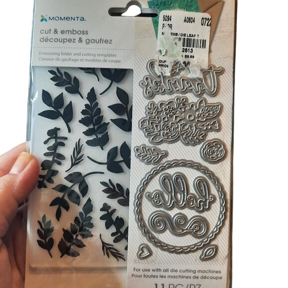 Momenta Embossing Folder And Cutting Templates Leaf Theme Set 11 Pc - Picture 2 of 8